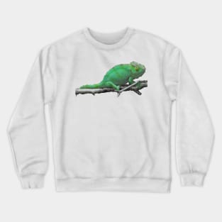 Low Poly Chameleon Crewneck Sweatshirt